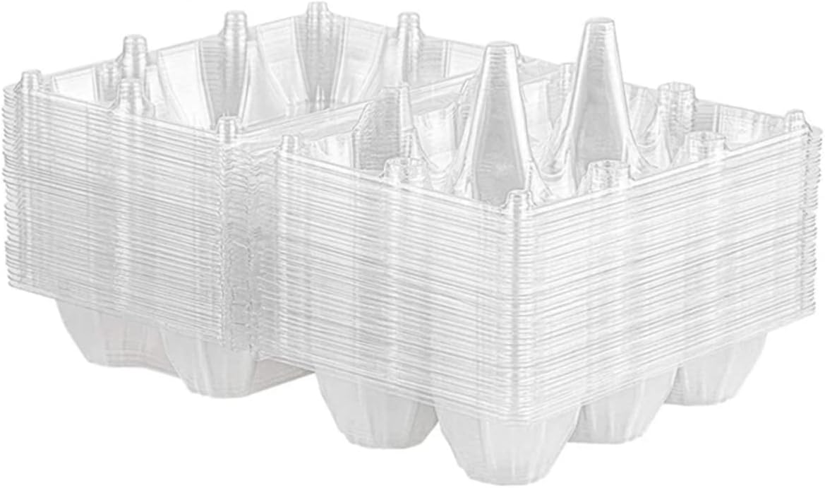 20pcs Egg Storage Trays Home 15 Eggs Holding Organizers Trays Dozen Carton Storage for Countertop Holders Organizer Box