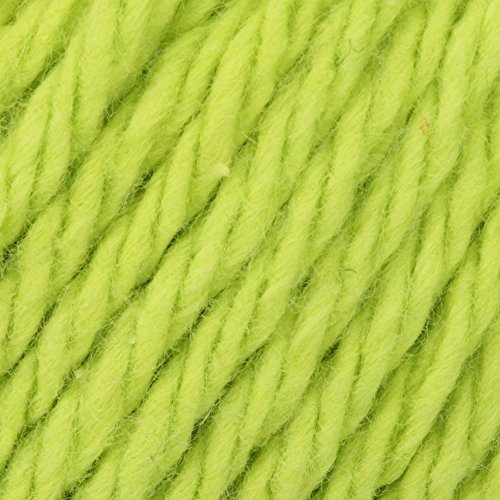 Image of Lily Sugar 'N Cream Super Size Solid Yarn, 4oz, Gauge 4 Medium, 100% Cotton - Hot Green - Machine Wash & Dry