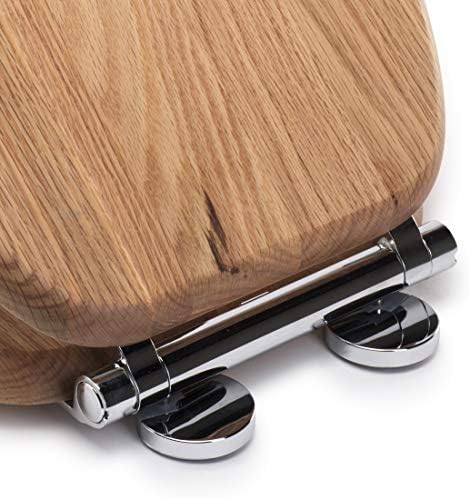Croydex WL602376H Always Fits Toilet Seat , Solid Oak , 41.5 x 36.5 x 6 cm