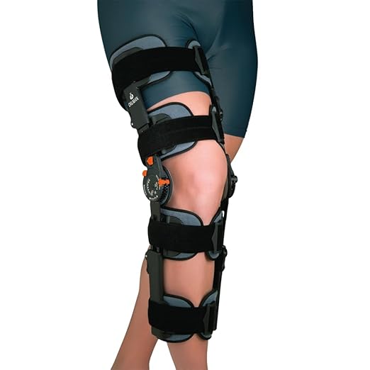 ADJUSTABLE KNEE ORTHESIS WITH LOCK