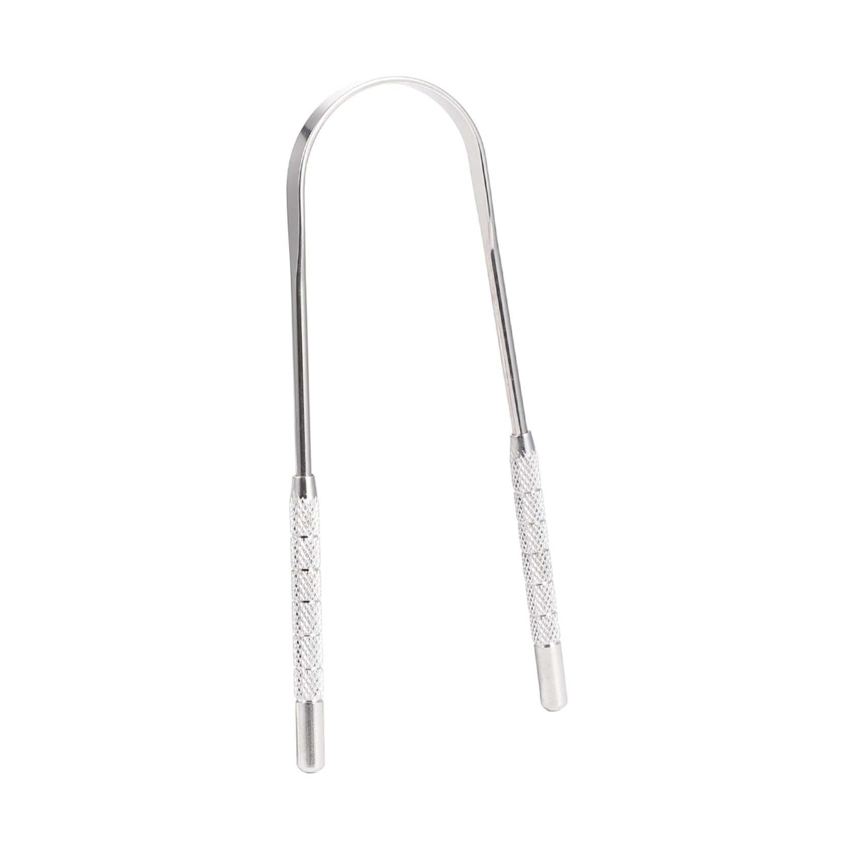 TOVINANNA 2PCS Reusable Handheld Tongue Scraper for Bad Breath Tongue Cleaning Tool Coating for Adults and Unique Design for Optimal Oral