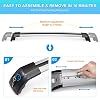 JDMON Roof Rack Cross Bars Compatible with Hyundai Tucson 2016 2017 2018 2019 2020 2021 with Side Rails Anti-Theft Locks Desigh, Aluminum Luggage Rack for Rooftop Cargo Bag Carrier Kayak Bike, Silver