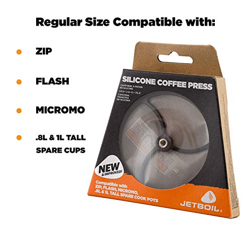 Jetboil Silicone French Press Coffee Maker for Jetboil Camping Stoves, (New for 2020), Regular