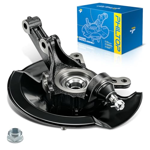 Image of PHILTOP Front Right steering knuckle and hub assembly Compatible with Honda Civic 2001,Passenger Side
