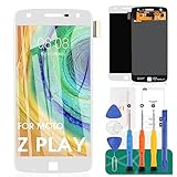 for Moto Z Play Screen Replacement-SRJTEK Parts for Motorola Z Play Droid LCD Replacement, XT1635-02 XT1635-01 LCD Screen Touch Digitizer Glass Display Assembly Repair kit (White)