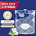 Price comparison product image Tempo Moist toilet towels gentle & sensitive, perfume: chamomile and aloe vera, wet wipes in resealable comfort bag, 10 x 40 wipes (400 wipes)