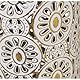 JARRÓN METAL DORADO/BLANCO_°15X82CM