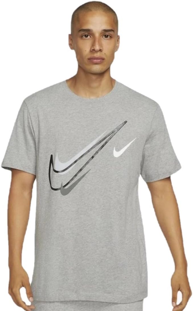 NIKE Mens T Shirt Court T Shirt Mens Swoosh Logo Tee Short Sleeve Classic T Shirt White DQ3944 100 New