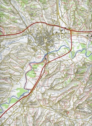 Carta N. 19 Asti, Alba, Acqui Terme 1:50.000. Carta Dei Sentieri E Dei Rifugi - 2
