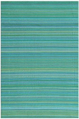 Tapete decorativo tropical reversible 8x10 ft miniatura 1
