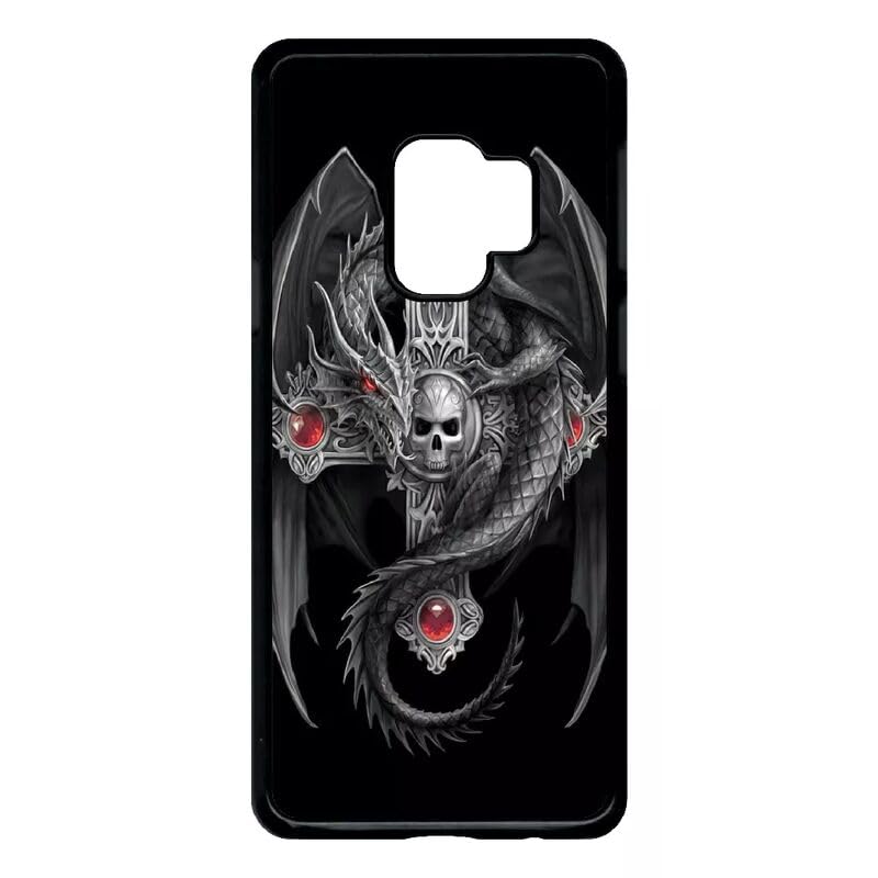 Coque Galaxy S9 dragon gothique noire mystique