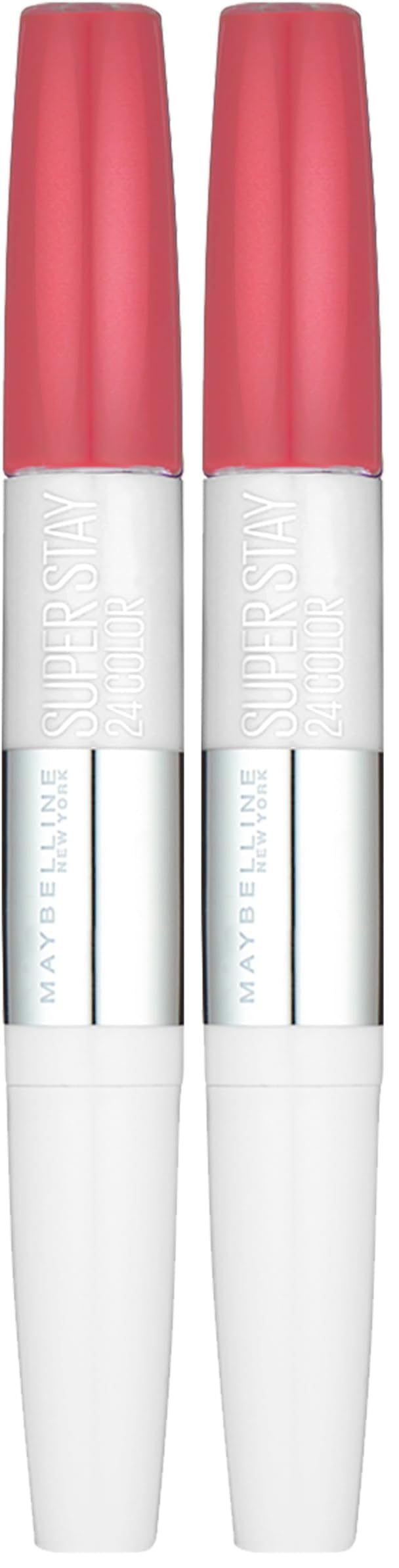 Maybelline New York Lippenstift, Super Stay 24H, Flüssig und langanhaltend, Nr. 185 Rose Dust, 5 g (Packung mit 2)