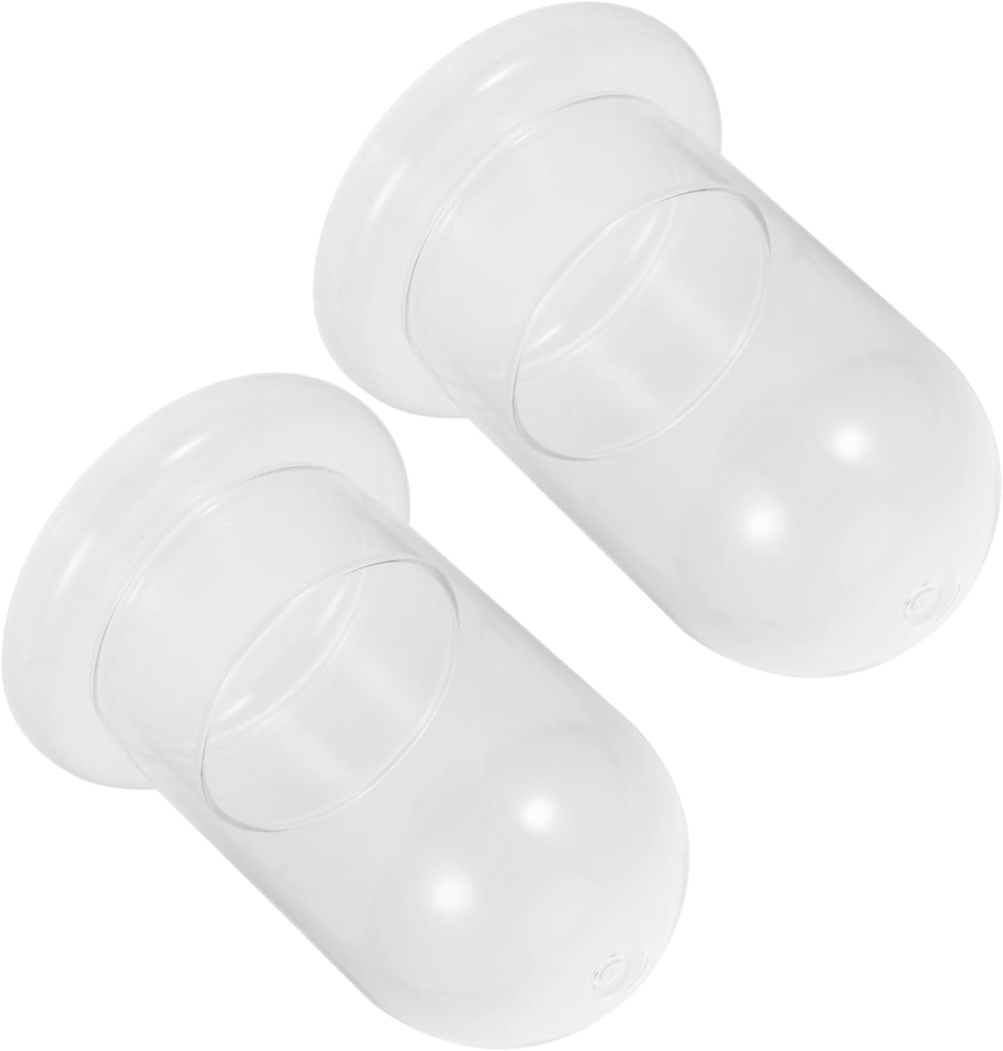 2pcs Miniature Glass Landscape Bottle Terrarium for Ecosystem Decoration Borosilicate Jar for Home Decor