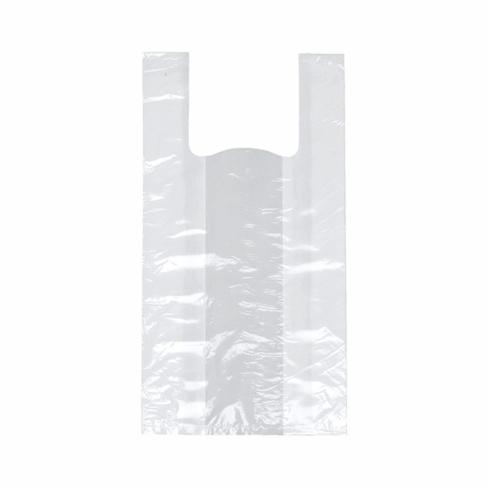 PAPSTAR 2000 Hemdchentragetaschen, HDPE 48 cm x 22 cm x 12 cm transparent Knotenbeutel