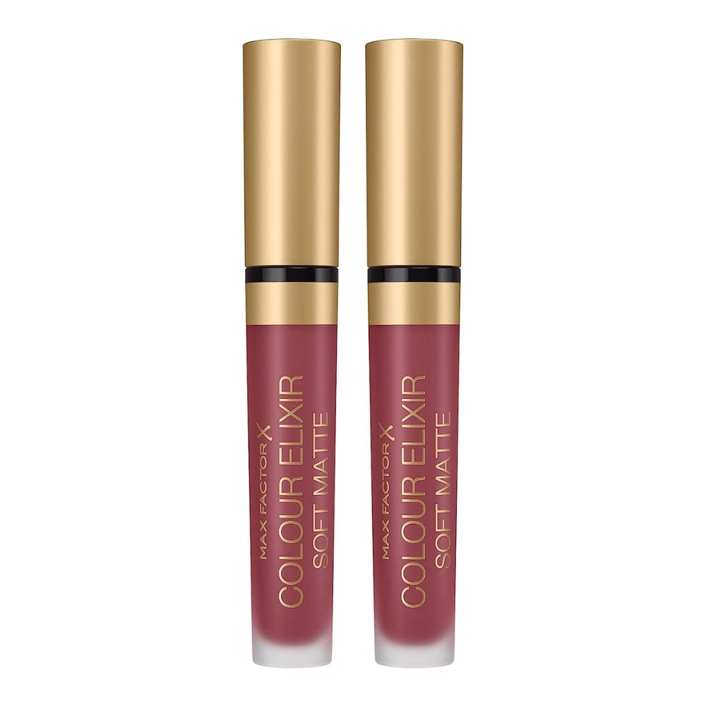 2 x Max Factor Colour Elixir Soft Matte Liquid Lipstick - 040 Soft Berry