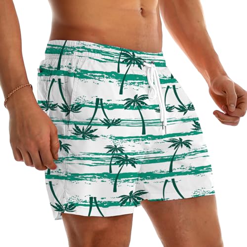 Mens Swim Trunks with Mesh Liner 5 Inch Quick Dry Swim Shorts with Pockets3