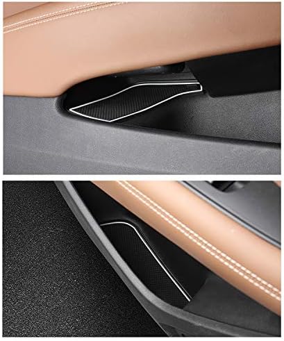 CDEFG Maty gumowe do samochodu Opel Insignia B na konsolę środkową, do szczeliny drzwiowej, zabezpieczające przed zakurzeniem, antypoślizgowe maty do uchwytu na kubek, do zastosowania jako gumowy podłokietnik, do schowka, z
