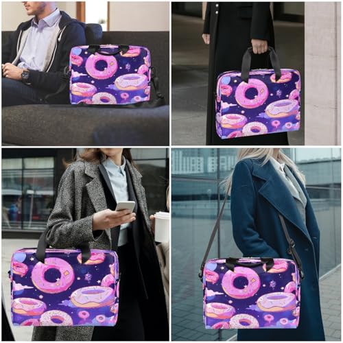 Bolso para laptop unisex 15.6-16 pulg púrpura con diseño miniatura 2
