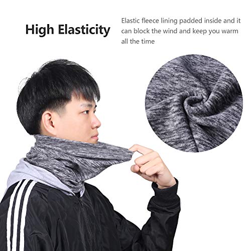LONGLONG Neck Warmer Gaiter- Winter Thicken Windproof Elastic Fleece Skiing Face Scarf