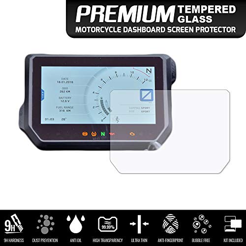 Speedo Angels SAKT9TG Protector de Pantalla de Vidrio Templado para KTM 1290 Super Adventure R/S (2018+), 1 x Ultra-Clear