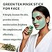 SHUIKU Green Tea Clay Stick Mask for Face 2-Pack, Blackhead Remover & Deep Pore Cleanser with Green Tea Extract, Moisturizing & Purifying Face Mask for All Skin Types, Men & Women