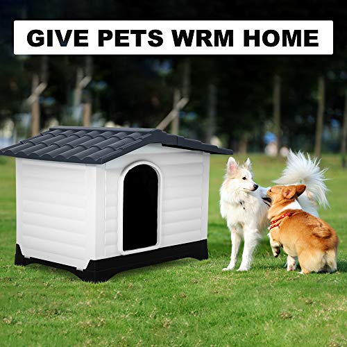 Dog House, Large Dog House for Small Medium Large Dogs, Water Resistant Ventilate Plastic Durable Indoor Outdoor Pet… - Image 8
