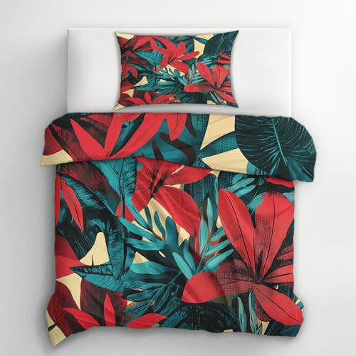 Linge de lit 1 personne parure réversible microfibre luxe - 4