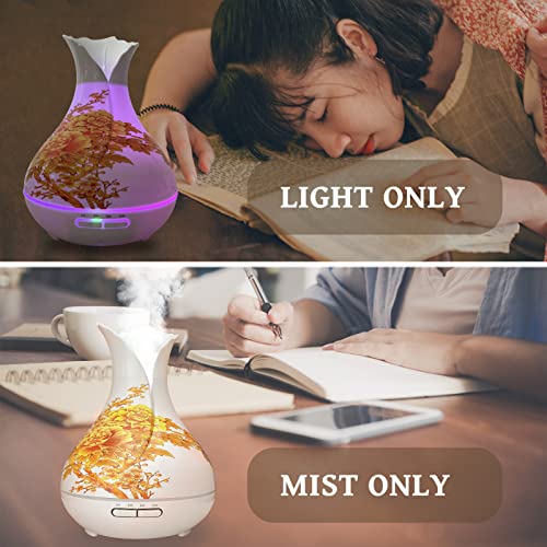 Smpufier Essential Oil Diffuser,400Ml Aroma Diffuser,Ultrasonic Aromatherapy,Cute Humidifiers For Bedroom,Waterless Auto-Off,4 Timer Setting 7 Colors Changed Led,Humidifier For Home #TOP5