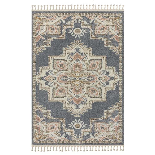 Tapete LUXE WEAVERS Medallón Southwestern Gris 5x7 miniatura 3