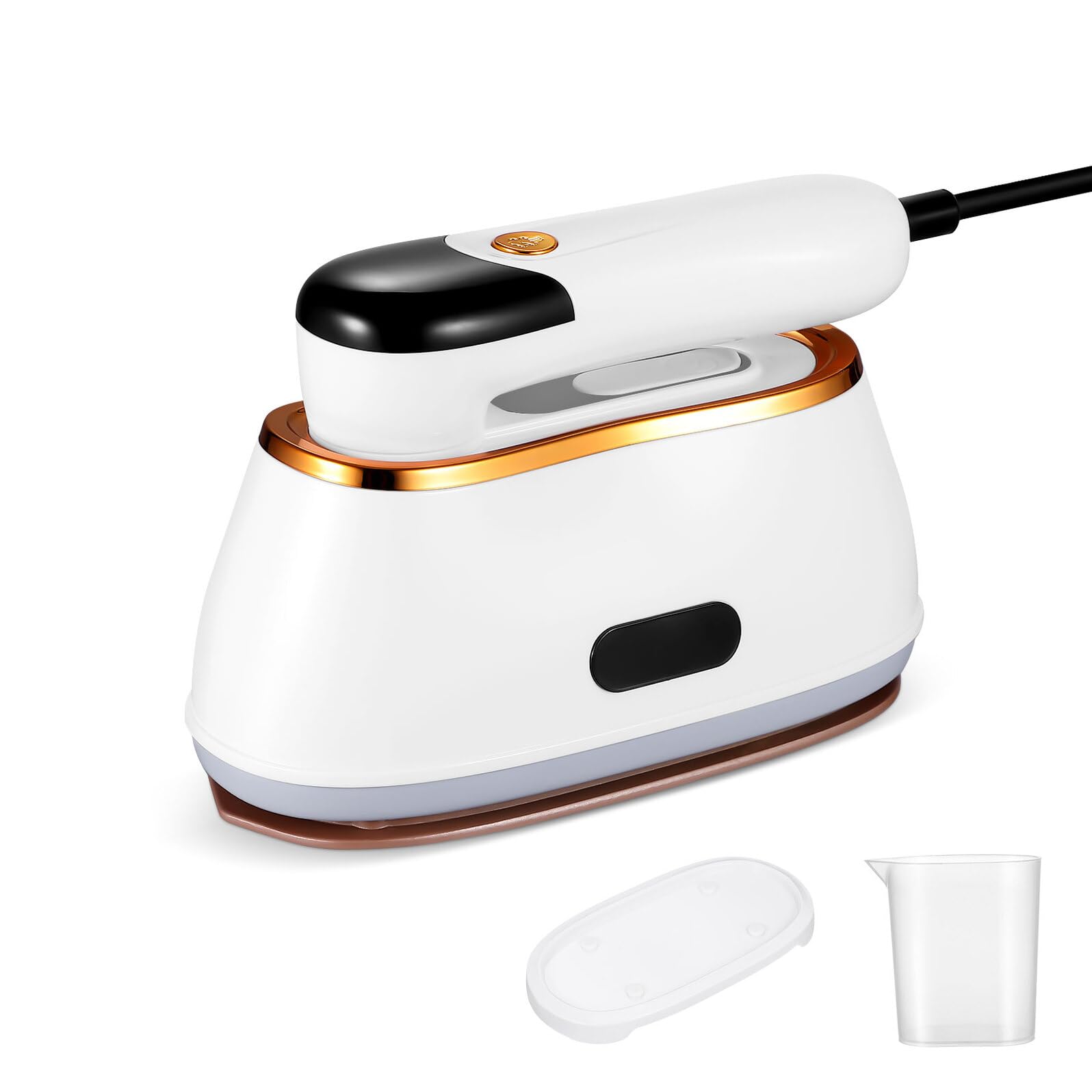 Cabilock Máquina De Planchar De Mano Plegable De Ropa Vapor Portátil Abs White