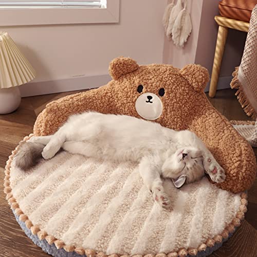 Cama de Gato, Móveis, Almofada Quente Lavável e Aconchegante para Gatos, Cães, Animais de Estimação,