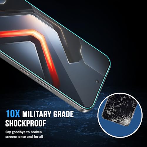 Image of ArmourPro Military-Grade Tempered Glass for Infinix GT 30 Pro - 9H Anti Scratch, Edge-to-Edge Coverage, HD Clarity, Smooth Touch, Case Friendly, Easy Installation Kit with Cable Protector