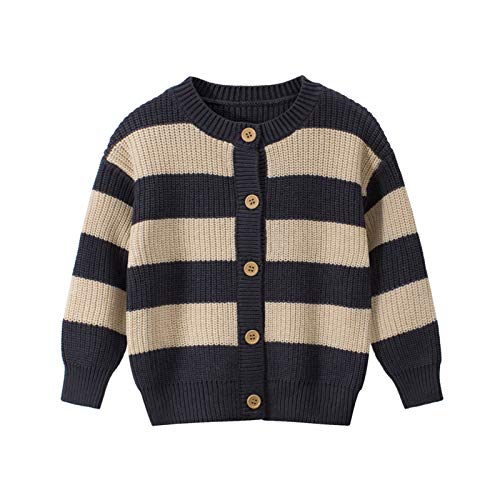 HOUADDY Baby Girls Button-Down Cardigan Toddler Cotton Knit Sweater 3-8 Years,90cm