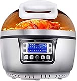 4: Velocidad de tercera velocidad del viento, control de la temperatura de velocidad de viento pequeño precisa, torta cocida al vapor, la humedad no pierde, tierna y suave encargo grande, alas de pollo asado, crujiente y saludable ..