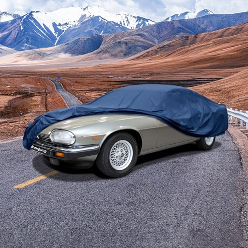 Image of Kaugung Heavy Duty Car Cover Custom Fit Jaguar XJS (1985-1996),Waterproof All Weather Resistant Outdoor Sun Rain Dust Snow Protection with Anti-Theft Lock.(USA Warehouse,Within 3-7 Days)
