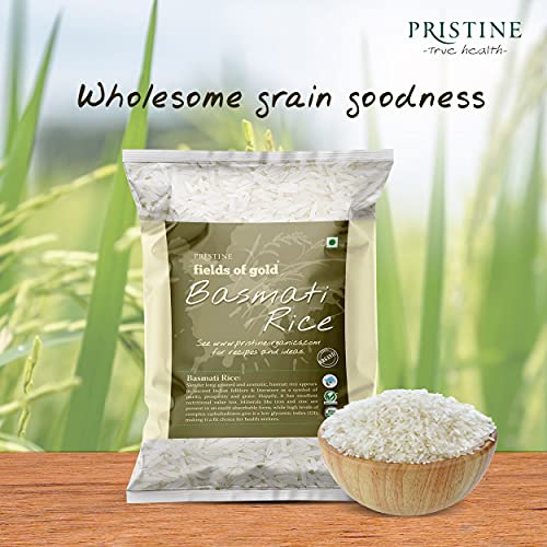 Image of PRISTINE Fields of Gold Organic Basmati Rice, 1 kg (Pack of 5)