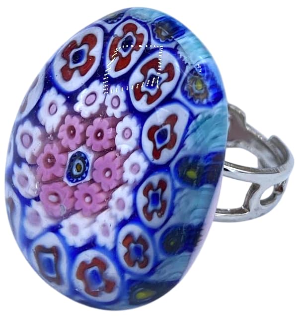 Bague en verre de Murano Antica Murrina Venise VG114E - Idée cadeau femme