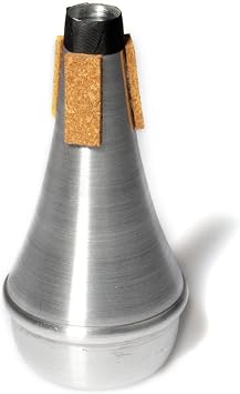 Lightweight Aluminum Practice Trumpet Mute Silencer for Jazz - Straight Mute for Students and Beginners