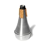 Cheerock Lightweight Aluminum Practice Trumpet Mute Silencer for Jazz - Straight Mute for Students and Beginners