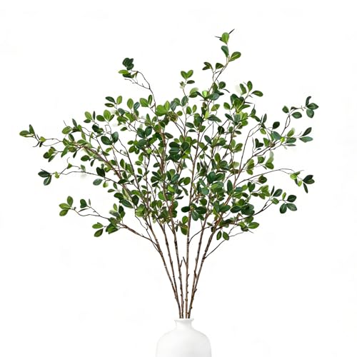 6 Stück Künstliche Olivenzweige, 73cm, äste und Zweige Deko, Kunstpflanze Dekozweige, Künstliche Zweige, Kunstzweige für Wohnzimmer...