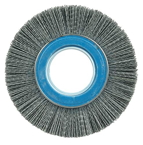 Image of Weiler 83116 6 inch Crimped Filament Nylox Wheel, .040 /80SC Fill, 2 inch Arbor Hole, 1 /2 inch Thick, Made in The USA