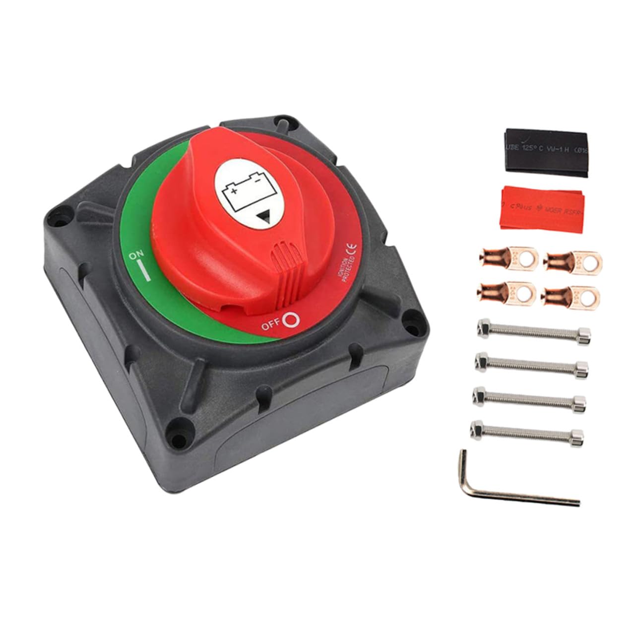 Milisten Interrupteur Déconnexion Batterie Rotatif Étanche Coupe Circuit Principal pour Voiture Bateau Camping-car et Camion Isolation Puissante
