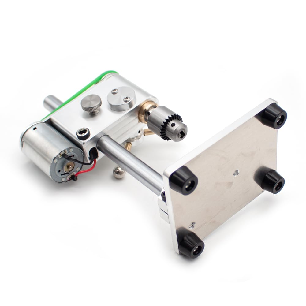 Toplionace Micro Trapano da Banco CA 100-240V con Adattatore di Alimentazione a Velocità Regolabile Mini Trapano Strumento di Riparazione di Orologi di Precisione (0,3-4MM)