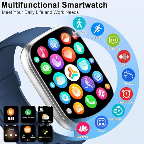 T80 Smartwatch 1.95" Fitness Watch for Men Women