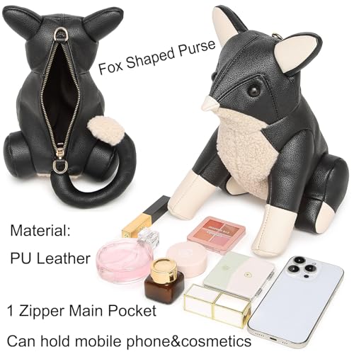 Image of Women PU Leather Unique Novelty Animal Shape Detachable Strap Crossbody Shoulder Bag Handbag Purse for Girls