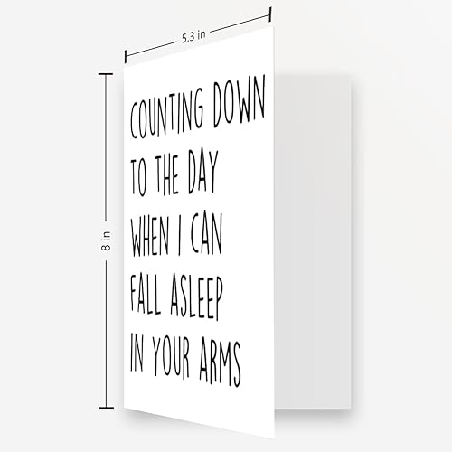 Miniatura 2 de OJsensai Tarjeta de feliz amor para prometida prometida, regalos de relación de larga distancia para él y ella, divertida tarjeta de aniversario