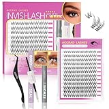 Venus Lash Clusters Kit Short 8-14mm D Curl Natural Cluster Lashes Kit Wispy Eyelash Clusters Kit DIY Eyelash Extension Kit with Lash Bond and Seal & Tweezers Remover for Fake Lashes Extensions