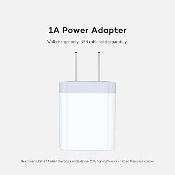 AILKIN USB Charger Wall Plug, [5Pack-1Port] Fast Charging Outlet AC Power