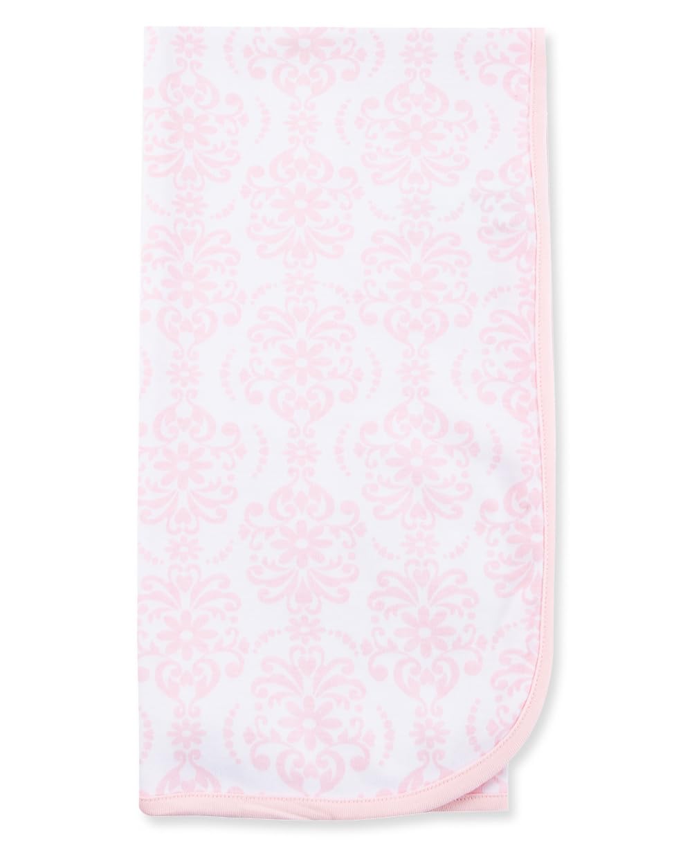 Little Me Unisex Baby Swaddling Receiving Blankets, Damask Scroll, 30 x 27 Inches