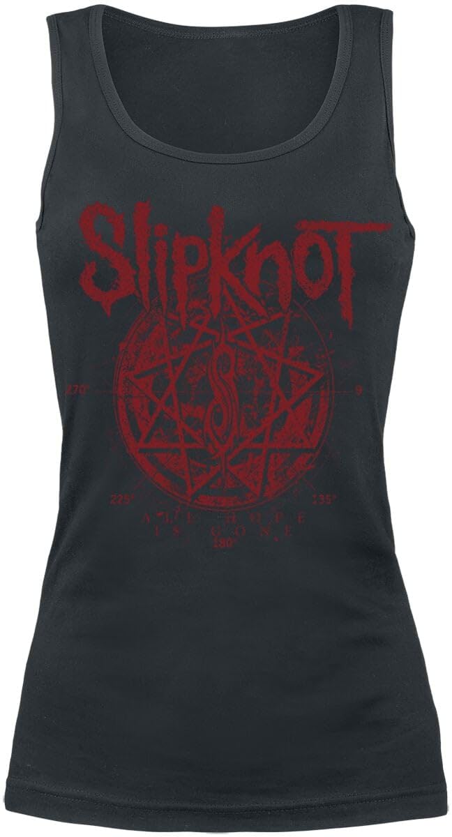 Slipknot Star Symbol Mujer Top Negro 100% algodón Regular